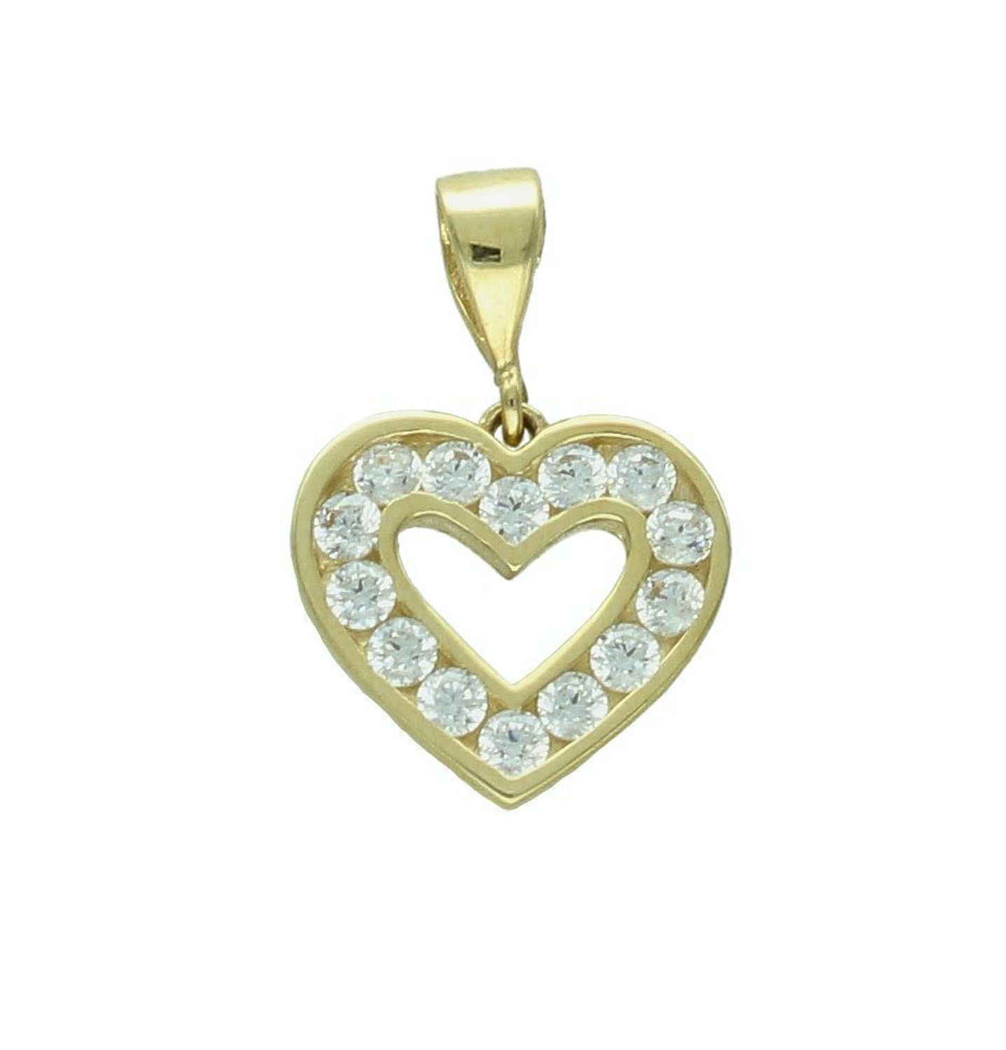 Złota zawieszka damska 375 Serce z cyrkoniami ZA 4654 375.jpg